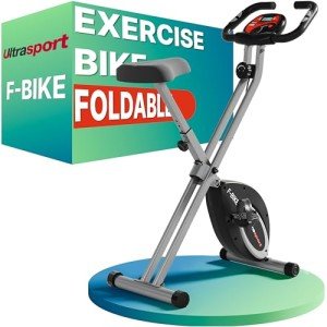 Ultrasport F-Bike Foldable Exercise Bike with LCD Display