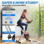 Ultrasport F-Bike Foldable Exercise Bike with LCD Display