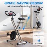 Ultrasport F-Bike Foldable Exercise Bike with LCD Display