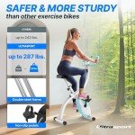 Ultrasport F-Bike 150, LCD Training Computer, Foldable Exercise