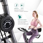 Upright/Recumbent Foldable Exercise Bike with Adjustable Resistance Levels