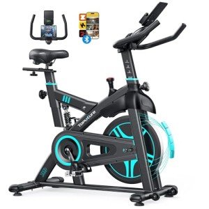 Toputure Indoor Exercise Bike with App and Magnetic Resistance