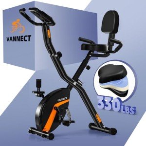 Foldable Exercise Bike with Magnetic Resistance & LCD
