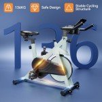 Lacuffy Magnetic Indoor Cycling Exercise Bike 136 kg