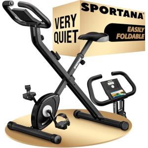 SPORTANA® Eagle 2 Foldable Exercise Bike | 10 Resistance Levels