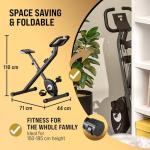 SPORTANA® Eagle 2 Foldable Exercise Bike | 10 Resistance Levels