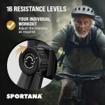 SPORTANA® Eagle 2 Foldable Exercise Bike | 10 Resistance Levels
