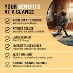 SPORTANA® Eagle 2 Foldable Exercise Bike | 10 Resistance Levels
