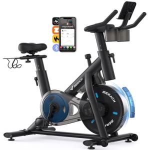 MERACH Magnetic Exercise Bike with App & LCD Monitor