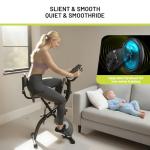 ATIVAFIT 3-In-1 Foldable Indoor Cycling Bike & Resistance Bands