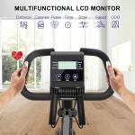 Foldable 4-in-1 Magnetic Exercise Bike with LCD Display