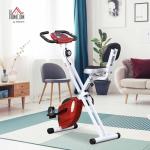 Foldable Indoor Exercise Bike with LCD Monitor
