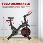 Jupgod Indoor Cycling Bike with Silent Flywheel