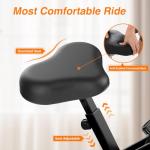 Foldable Exercise Bike with Heart Rate Monitor