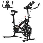 HOMCOM Indoor Stationary Exercise Bike with LCD Monitor