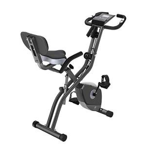 Upright/Recumbent Foldable Exercise Bike with Adjustable Resistance Levels