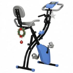 HOMCOM 2-in-1 Folding Exercise Bike with Resistance