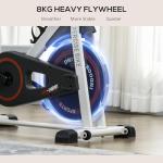 HOMCOM Indoor Exercise Bike with 8kg Flywheel