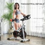 HOMCOM Indoor Exercise Bike with 8kg Flywheel