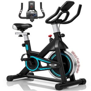 FK Sports Adjustable Exercise Bike with Monitor & Holder