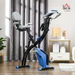 HOMCOM 2-in-1 Folding Exercise Bike with Resistance