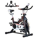 HOMCOM Indoor Cycling Bike with LCD Display, Heart Rate Sensor