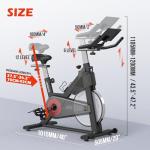 JOROTO Stationary Exercise Bike - Magnet Resistance, Heavy Flywheel