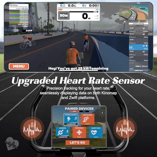 Labgrey Magnetic Exercise Bike with Smart Apps & Heart Rate Sensor