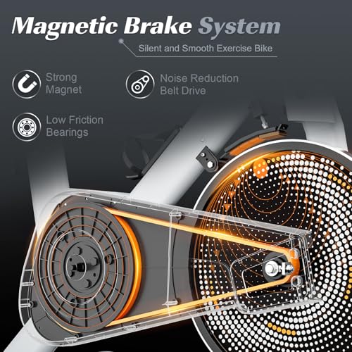 Labgrey Magnetic Exercise Bike with Smart Apps & Heart Rate Sensor