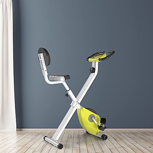 HOMCOM Foldable Exercise Bike with Magnetic Resistance and LCD