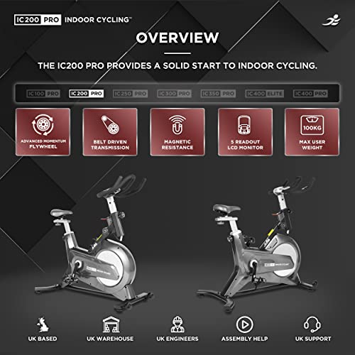 JLL IC200 PRO Indoor Cycling Exercise Bike - Adjustable