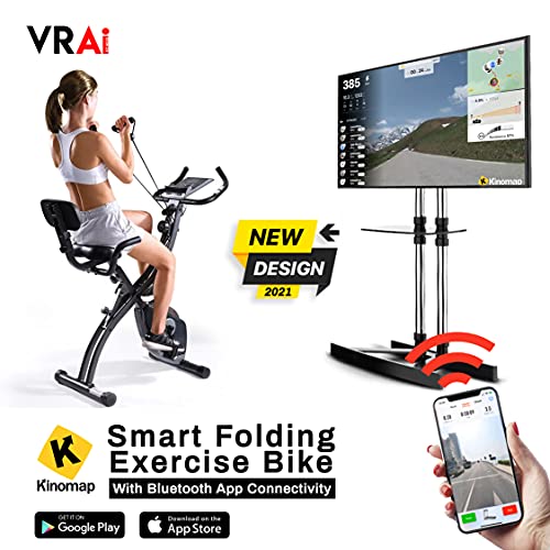 VRAi Fitness SXB-350 Folding Exercise Bike with Bluetooth
