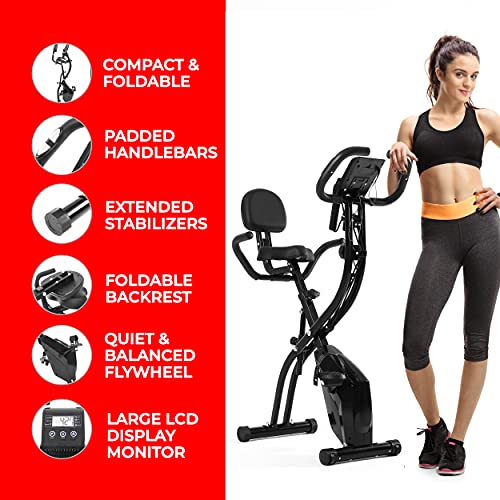 VRAi Fitness SXB-350 Folding Exercise Bike with Bluetooth