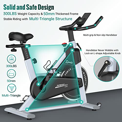 PASYOU S30: Magnetic Resistance Stationary Bike for Home