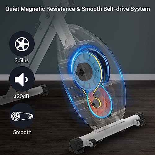 Micyox Magnetic Foldable Indoor Cycling Bike with LCD Display