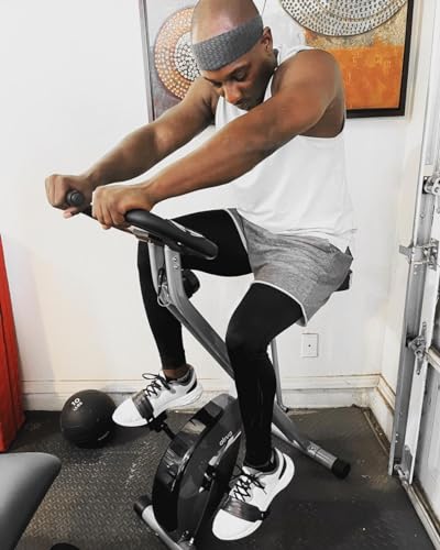 ATIVAFIT 3-In-1 Foldable Indoor Cycling Bike & Resistance Bands