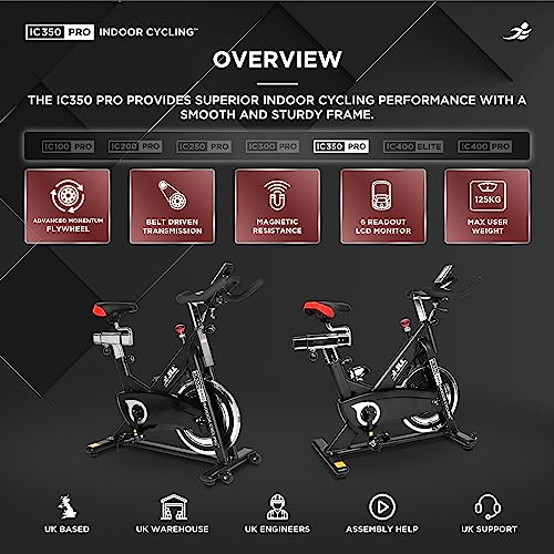 JLL IC350 PRO Indoor Exercise Bike, Advanced Flywheel