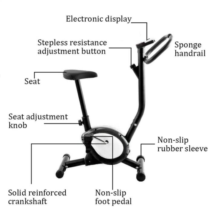 Indoor Home Gym Fitness Cycle with Adjustable Resistance