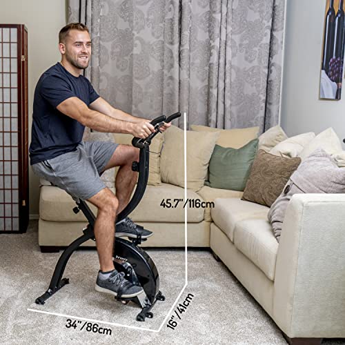 YYFITT Basic Foldable Exercise Bike with 16 Resistance