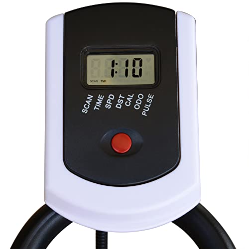 HOMCOM Indoor Cycling Bike with LCD Display, Heart Rate Sensor