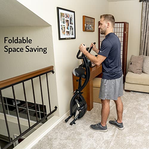 YYFITT Basic Foldable Exercise Bike with 16 Resistance
