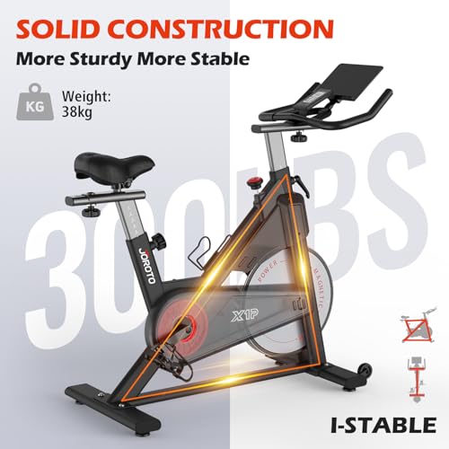 JOROTO Stationary Exercise Bike - Magnet Resistance, Heavy Flywheel