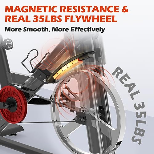 JOROTO Stationary Exercise Bike - Magnet Resistance, Heavy Flywheel
