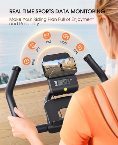 Indoor Cycling Bike with 150KG Weight Capacity & Monitor