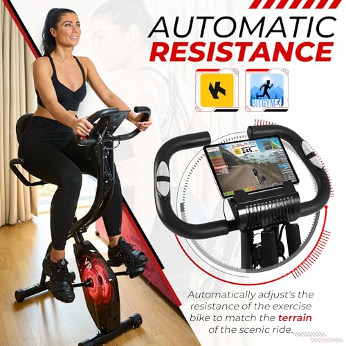 VRAi Fitness Folding Smart Indoor Cycling Exercise Bike