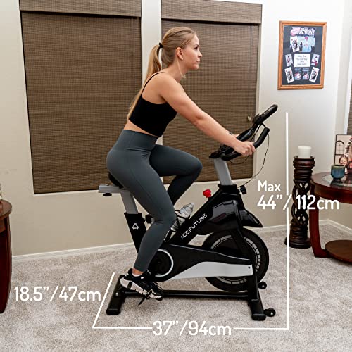 Acefuture Magnetic Resistance Exercise Bike with 13.6kg Flywheel
