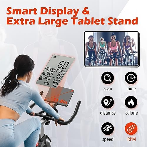 JOROTO Stationary Exercise Bike - Magnet Resistance, Heavy Flywheel