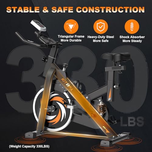 Kitopa Magnetic Resistance Exercise Bike with Comfortable Seat
