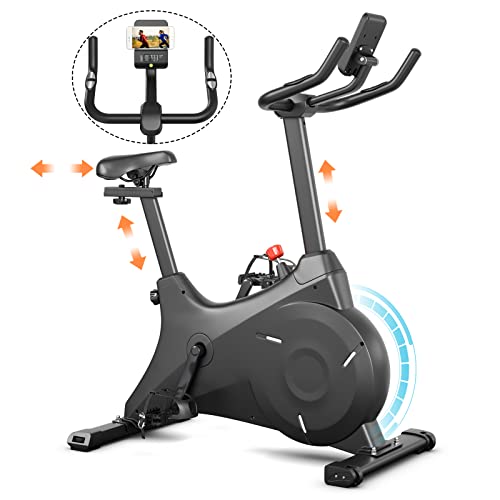 COSTWAY Magnetic Resistance Exercise Bike with Adjustable Seat