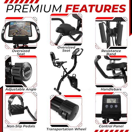 VRAi Fitness Folding Smart Indoor Cycling Exercise Bike
